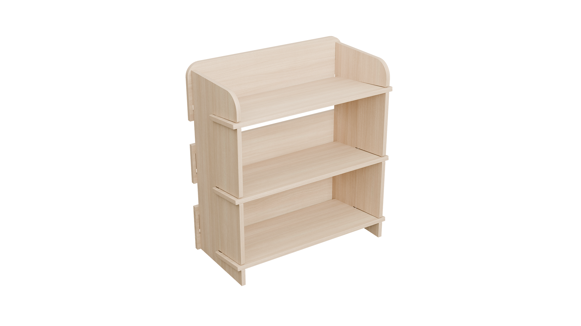 Shoe Rack, three tier, screwless assembly
